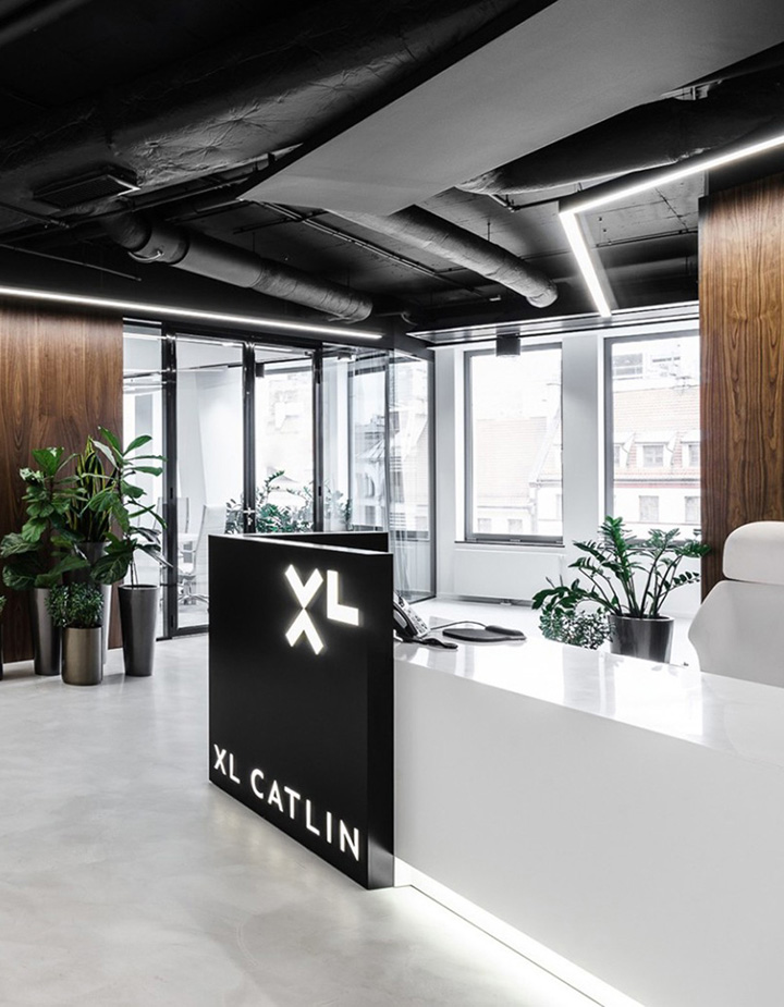 黑白摩登 保險公司XL Catlin波蘭辦公設計欣賞