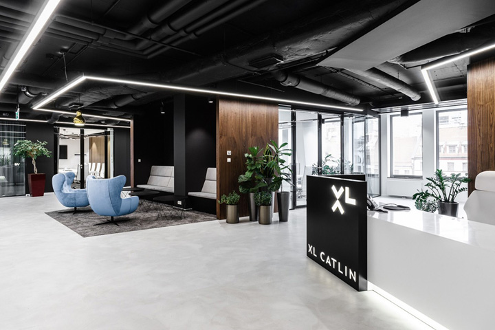 黑白摩登 保險公司XL Catlin波蘭辦公設計欣賞