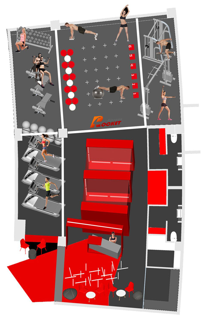 由光定義的空間 R Fitness健身工作室設計欣賞