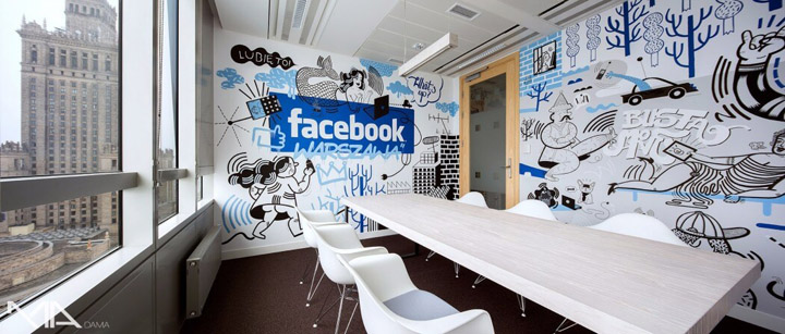 超萌卡通圖形創意 Facebook波蘭辦公室：你就是主角