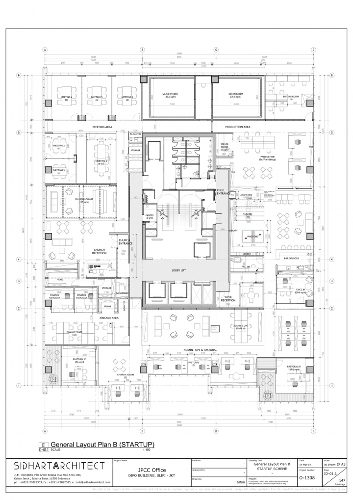 活力滿滿 雅加達社區教堂辦公室設計