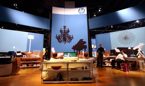 2008年國際消費電子展(CES)惠普展臺設計