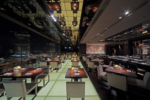 梁志天作品:稻菊餐廳香港四季酒店分店室內(nèi)設(shè)計